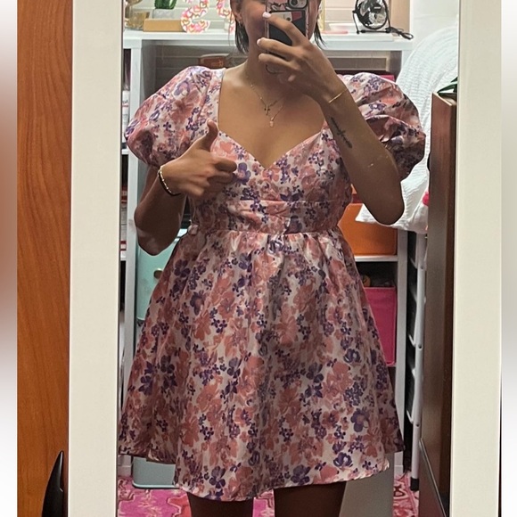 SHOWPO NICOLETTE DRESS IN MULTI FLORAL - Picture 4 of 4